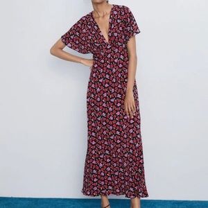 Zara floral Maxi dress XL